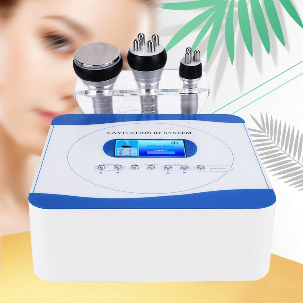 Anqidi 3in1 40KHz Cavitation RF Radio Frequency Fat Burning Slimming Machine 3 Probe Body