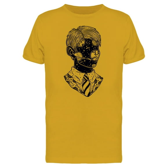 Space Face Youngman T-Shirt Men -Image by Shutterstock, Male Large