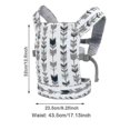 thumbnail image 2 of Girls Adjustable Strap Front Back Carrying Stuffed Animal Gift Baby Doll Carrier, 2 of 4