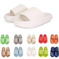 thumbnail image 1 of Zapatillas rosyclo Cloud Massage, suela gruesa, antideslizantes, blancas, 1 of 5