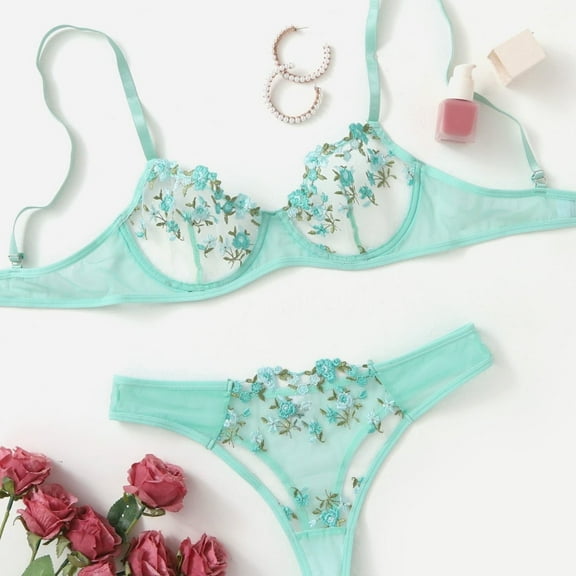 Teal Lingerie Set