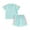 Sky Blue, variant on Bagilaanoe 2pcs Toddler Baby Boy Girl Shorts Set Contrast Color Short Sleeve T Shirt Tops + Shorts 12M 18M 24M 3T 4T 5T Kids Casual Summer Clothes