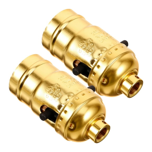 HONMEET 2Pcs Lamp Holder Base Made of Aluminum Suitable for Lamp Replacement Socket