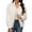White, variant on Womens Fleece Jacket Casual Long Sleeve Cropped Sherpa Jackets Zip-Up Fuzzy Warm Coats Fall Fluffy Outwear With Pockets