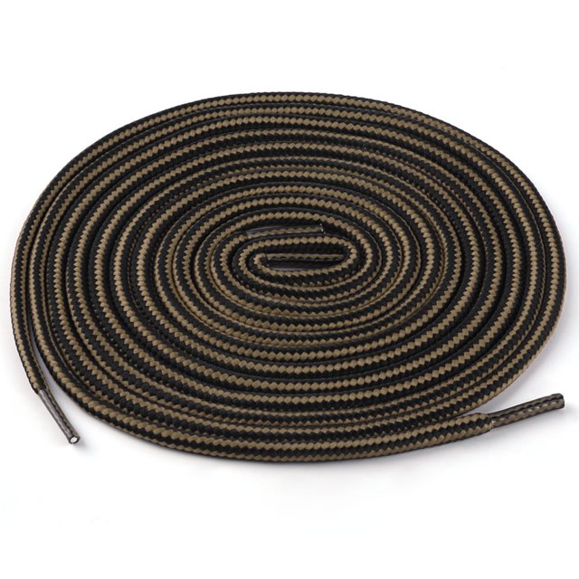 3 Pares de cordones Cintilla uxcell Agujetas Reflejantes Elásticas En Forma Redonda Marron Claro negro 90cm