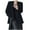 Black, variant on Blazers for Women Long Sleeve Shawl Collar Open Front Business Jacket Blazer Work Office Blazers Jackets Rose Gold L