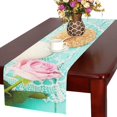 thumbnail image 1 of ABPHQTO Camino de mesa de madera azul 40x180 cm, 1 of 2