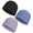 Set D-black,light Blue,light Purple, variant on 3 Pieces Cotton Skull Caps for Men Women Chemo Headwear Lightweight Beanie Sleeping Cap Helmet Liner