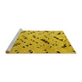 thumbnail image 2 of Ahgly Company Machine Washable Indoor Rectangle Solid Yellow Modern Area Rugs, 8' x 10', 2 of 4