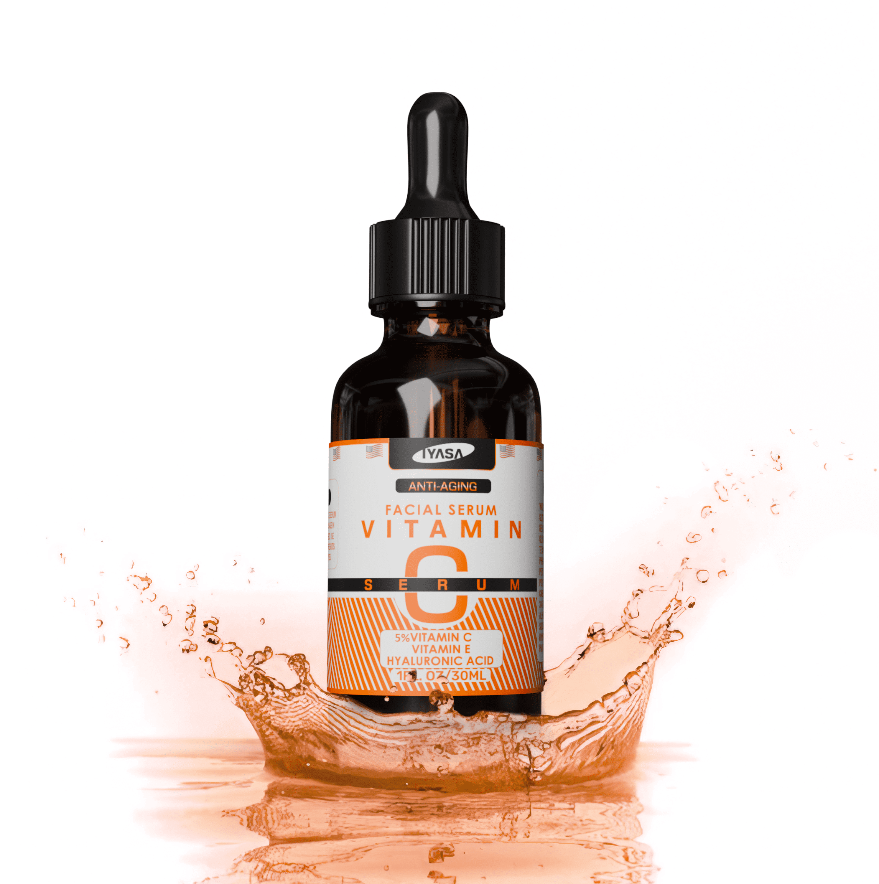 Premium 5% Vitamin C Serum For Face with Hyaluronic Acid, Retinol & Amino Acids - Boost Skin Collagen,Hydrate & Plump Skin, Anti Aging & Wrinkle Facial Serum 30ml