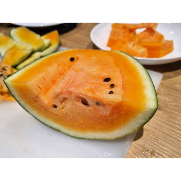 50 *Seeds TENDERSWEET ORANGE WATERMELON Orange Flesh Citrullus Lanatus Fruit Melon Seeds