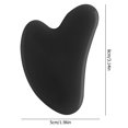 thumbnail image 4 of Natural Jade Stone Guasha Board Body Health SPA masajeador de raspado (negro), 4 of 7