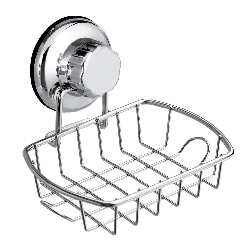 Dropship Wall Mount Suction Soap Dish Stainless Steel Bar Soap