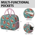 thumbnail image 6 of Lunch Bag Lunch Box for Women Reusable Insulated Lunch Cooler Bags,Large Capacity for Work Travel Picnic,Water-Resistant Pioneer Colorful Floral Lunch Tote Bag Gifts for Woman Mom Pink, 6 of 6