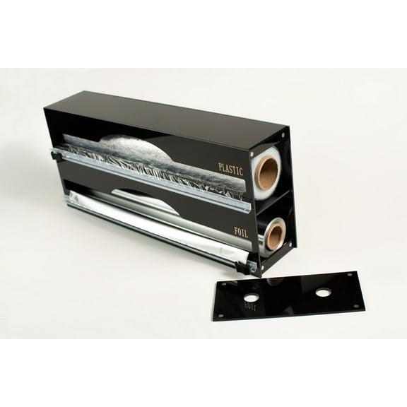 Foil and Plastic Wrap Dispenser  Organizer 2 in 1 for Kitchen Drawer and also Hangable by Esencial