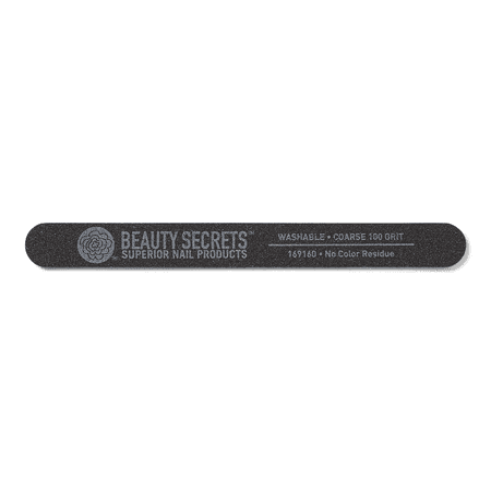 Beauty Secrets Coarse 100 Grit Black Nail File