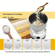 Electric Coffee Grinder and Spice Grinder, Stainless Steel Coffee Bean Grinder Herb Grinder for Spices with Stainless Steel Blades Removable Clear Cover