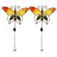 thumbnail image 1 of Paquete de 2 adornos de bola de cristal atrapasueños de cristal de mariposa para ventana, hogar, jardín al aire libre, 1 of 5