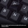 thumbnail image 3 of Dww-5pcs Pack Universal English Keyboard Sticker, Computer Keyboard Sticker With Black Background And White Font, Suitable For Laptop Desktop (english, 3 of 5