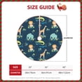 thumbnail image 2 of Rateoe Tropical Animals Pattern Christmas Tree Skirt with Ties, Christmas Tree Decorations, Farmhouse Christmas Decor Xmas Holiday Decorations-36", 2 of 6