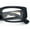 Black - Clear, variant on Womens Mod Narrow Rectangle Luxury Jaguar Bling Arm Plastic Sunglasses Black - Clear