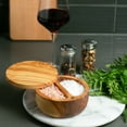 thumbnail image 3 of Olive Wood Salt Box, 3 of 3