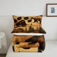 thumbnail image 5 of Erosebridal Jungle Bear Comforter Sets, Countryside Farmhouse Lodge Cabin Comforters & Duvets, Pine Tree Decor Microfiber 2-Piece, 5 of 8