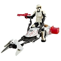Star Wars Epic World of Action Scout Trooper Action Figure & Speeder Bike (4")