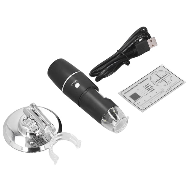 Microscopio digital con aumento de 0X a 1000X, portátil, compatible con ordenador y WiFi