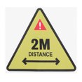 thumbnail image 1 of FENGGUIQU Calcomanía De Advertencia Para Mantener Distancia De Seguridad En Interiores Y Exteriores, 1 of 7