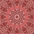 thumbnail image 1 of Ahgly Company Machine Washable Indoor Square Transitional Pastel Red Pink Area Rugs, 5' Square, 1 of 7