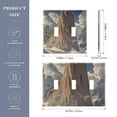 thumbnail image 3 of 3 Gang Light Switch Cover Plate Towering Mountain and Snow Wall Plate Decorate Electrical Outlet Cover Plates 4.56”x4.48”, 3 of 8