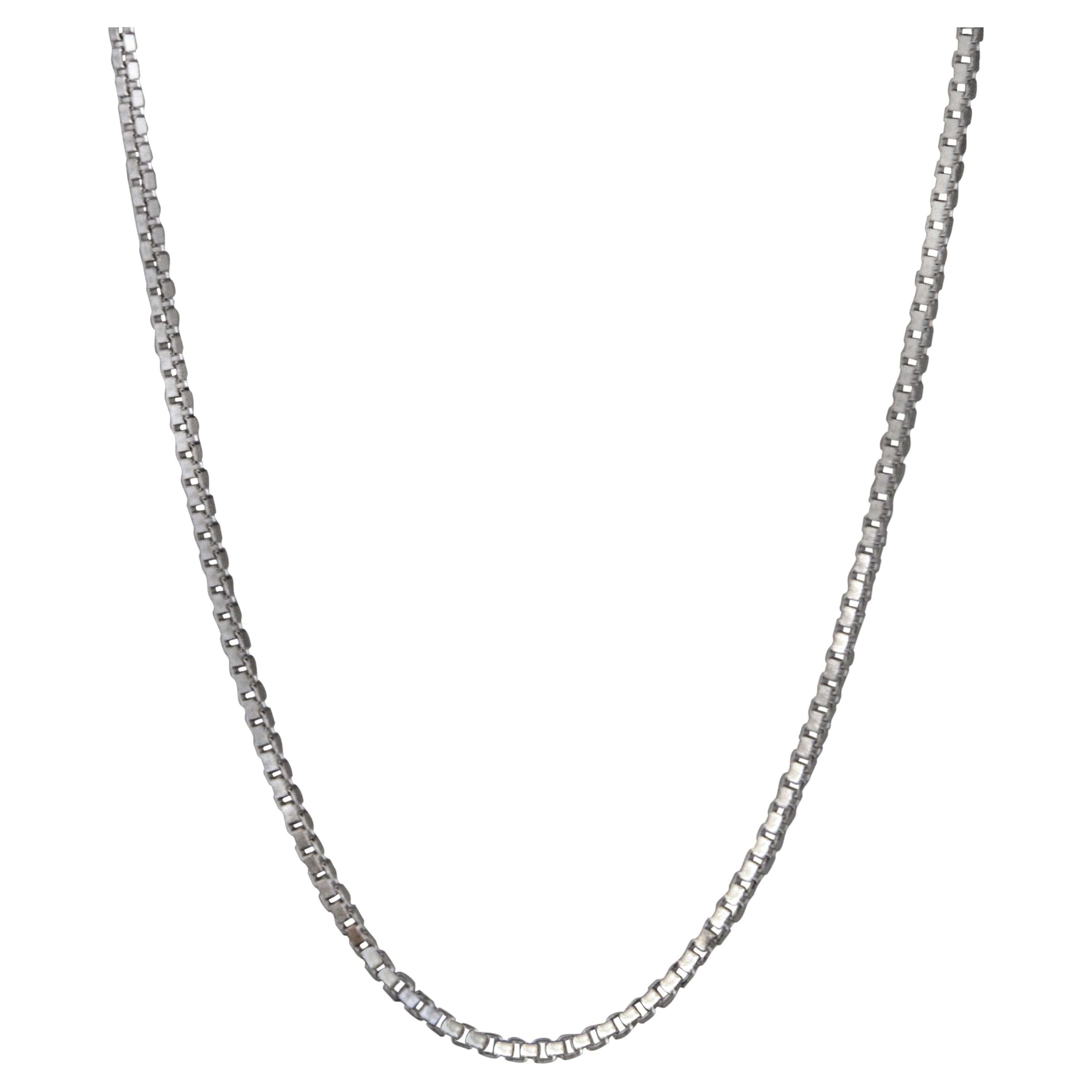 Brilliance Fine Jewelry Sterling Silver 20-Inch Box Chain Necklace