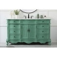 thumbnail image 3 of Elegant Kitchen and Bath 60 inch Single Bathroom vanity in vintage mint, 3 of 15