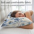thumbnail image 5 of Blue Wild Flowers Throw Pillow Cover 20 x 36 Inch Decorative Pillow Cover Vintage Eucalyptus Leaves Floral Beige Lumbar Pillowcase Seasonal Rectangle Cushion Case for Couch Sofa Bed Living Room, 5 of 9