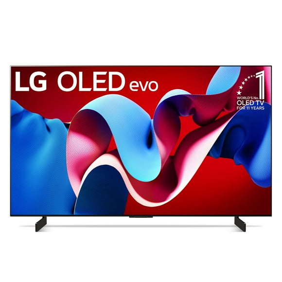LG 42-Inch C4 OLED evo 4K Smart TV - α9 AI Processor 4K, Alexa Built-In, 144Hz Refresh Rate, HDMI 2.1, G-Sync, FreeSync, VRR, WebOS 24, Dolby Vision, Dolby Atmos (OLED42C4PUA, 2024)