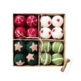 thumbnail image 4 of Adornos Navideños, Bolas Navideñas En Caja, Bolas Colgantes de Cuerda, Bolas de Lana, Decoración para Árbol de Navidad, Colgante Pequeño, 4 of 7