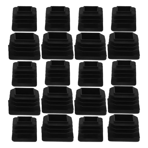 DRAFIDEEP 40Pcs Thickened Chair Leg Protectors for Hardwood Floors Non Slip Furniture Pads Black Round
