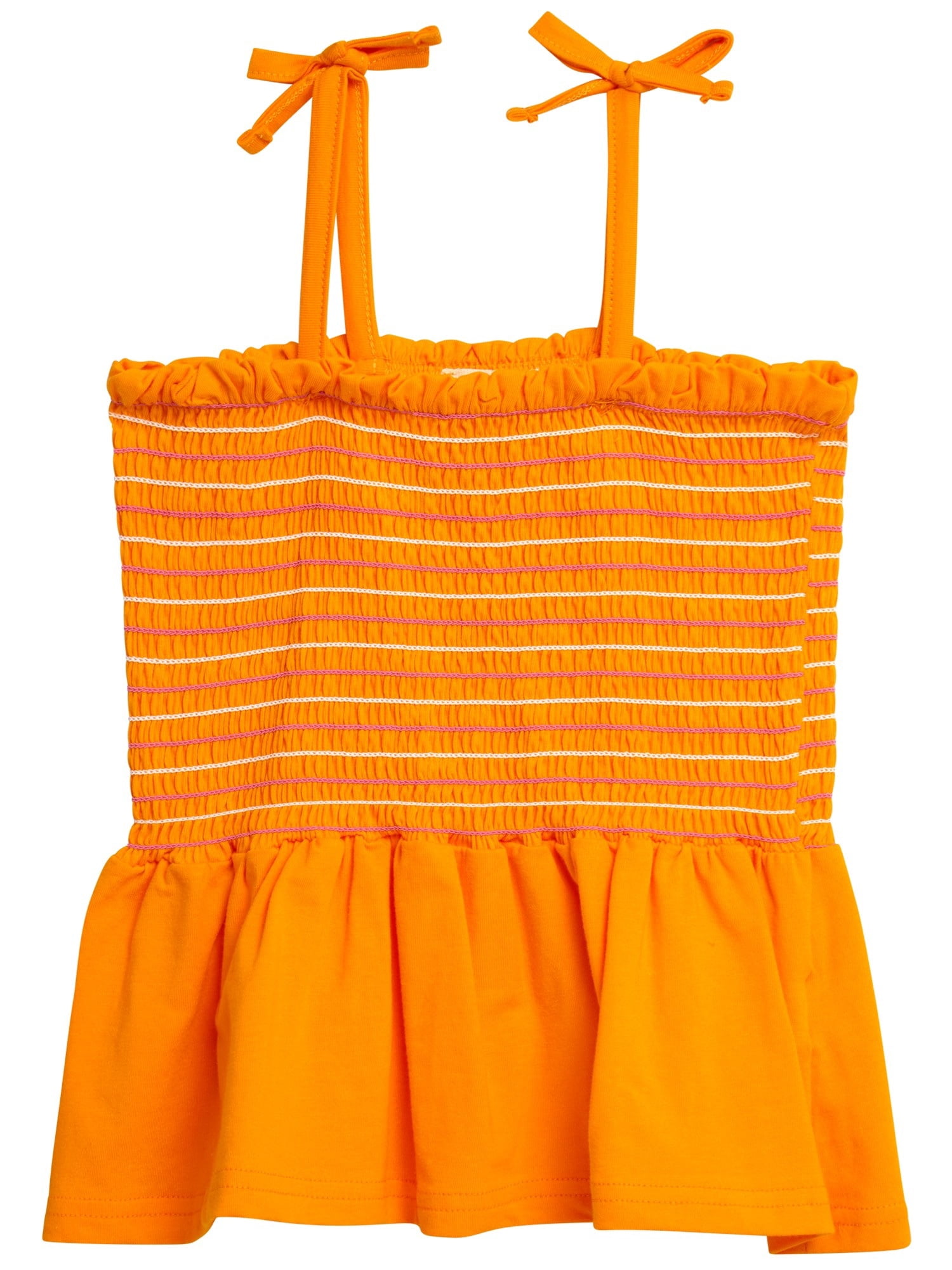 Jessica Simpson Girls' Smocked Tank Top and Denim Shorts Set, 2-Piece,Size 4-6X