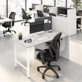 thumbnail image 1 of Scranton & Co Bureau en Bois de 60 Pouces avec Rangement en Blanc/gris, 1 of 7
