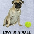 thumbnail image 2 of CafePress - FIN Fawn Pug Life - Cute Infant Baby Football Bodysuit, 2 of 3