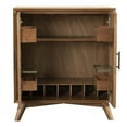 thumbnail image 3 of Alpine Furniture Flynn Small Wood Bar Cabinet in Acorn Brown, 3 of 6