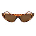 thumbnail image 4 of Gafas de sol de gato Macarena Colorido Lente marrón Marco Plástico Vintaje, 4 of 5