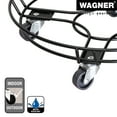 thumbnail image 3 of Wagner 15" Black Round Steel Wire Plant Caddy – Durable, Powder-Coated, 220 lbs Capacity, 3 of 7