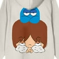 thumbnail image 4 of Foster's Home For Imaginary Friends Mac & Bloo Long Sleeve Sand Adult Hooded Sweatshirt, 4 of 5