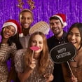 thumbnail image 5 of Silver Foil Fringe Curtain - Shiny, Reusable, Easy Install, Photo Booth - for Birthday Wedding Party Decor, 5 of 5
