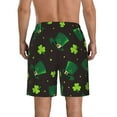 thumbnail image 3 of Disketp Men'S Swim Trunks Hawaiian Breathable Surf Beach Swimsuits Mesh Lining Beach Shorts With Pockets-St. Patrick'S Day8, 3 of 9