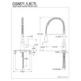 thumbnail image 3 of Gourmetier GS8871CTL Continental Single Handle Pull-Down Spray Kitchen Faucet, Chrome, 3 of 3