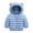 Sky Blue, variant on Liyamei Winter Coats Puffer Padded Jacket for Toddler Boys Girls Kids Light Outwear Cute Bear Ears with Hoods Clothing Size 9-12 Months