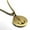Gold, variant on Stainless Steel Religious Anchor Round Medallion Pendant Necklace